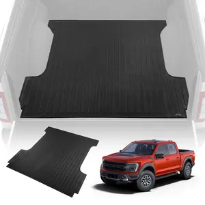 【Spotlight Day】VEVOR Truck Bed Mat, Fits for 2015-2023 Ford F150 5.5 FT Short Bed, 66.5" x 64" Rubber Truck Bed Liner, 1/4" Thick Bed Mat Car Accessories for All-Weather Protection, Prevent Slipping or Damage