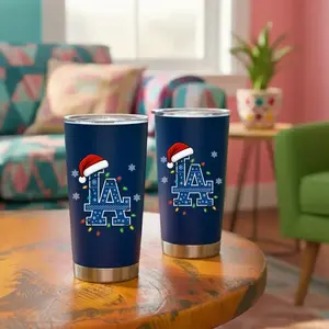 BNB [Baseball Gift] LA  DG Christmas Tumbler 20oz/30oz –  LA Lovers Tumbler - Gift for Dad and Son, DG fans Gift, Perfect Christmas Gift for Baseball Fans, Travel Cup, Holiday Drinkware Gift, Insulated Water Bottle Drinkware