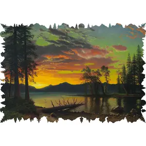 Twilight, Lake Tahoe (481 Piece Wooden Jigsaw Puzzle)