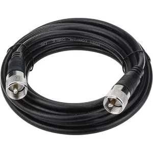 18ft RG8x Coaxial , CB Coax , UHF PL259 Male to Male, Low Loss, , Compatible with CB Ham Radio, Antenna Analyzer, Dummy Load, SWR Meter
