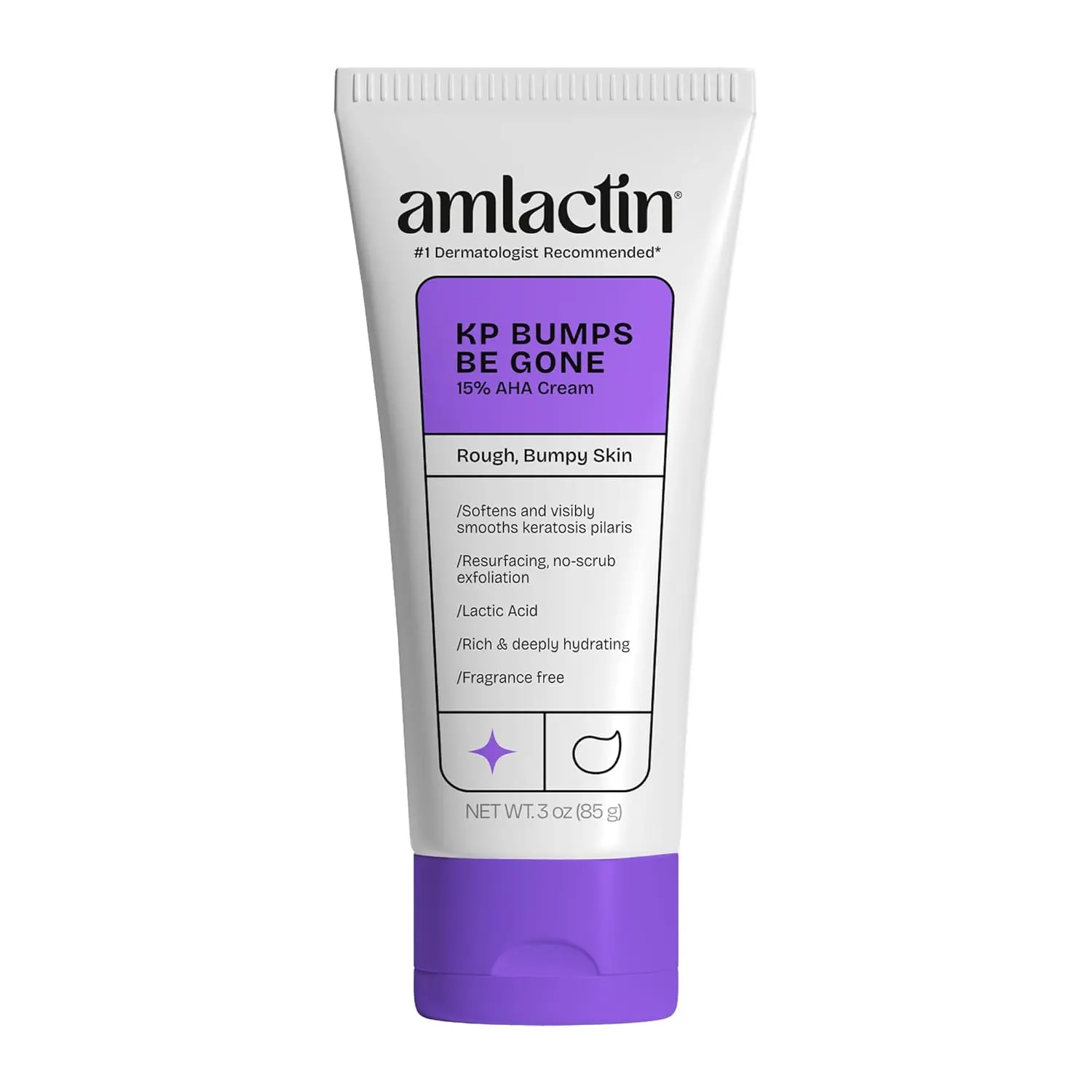 AmLactin KP Bumps Be Gone Body Cream, 15% Lactic Acid, 3 oz | 15% lactic acid body cream helps smooth keratosis pilaris bumps, exfoliate rough skin and moisturize dry areas.