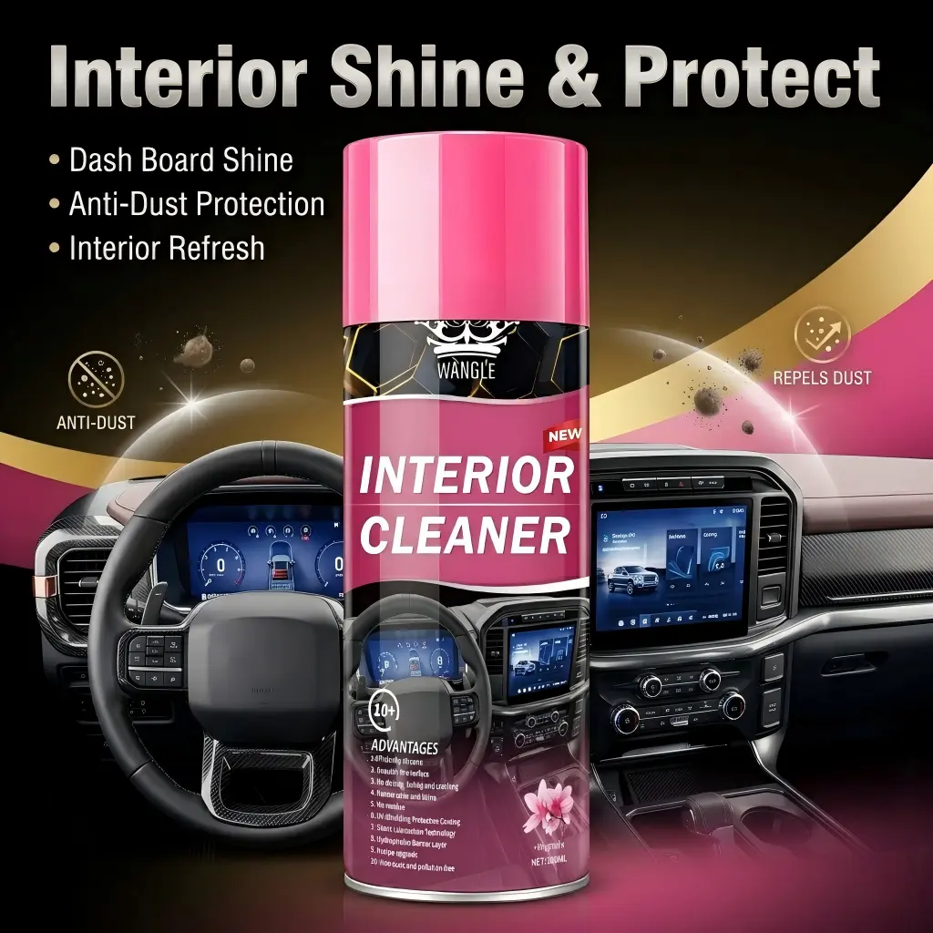 Car Dashboard Surface Polish Cleaner UV Protection Anti Dust Restore Faded Car Interior Plastic Surfaces Long Lasting Fresh Scent Auto Interior Maintenance Product