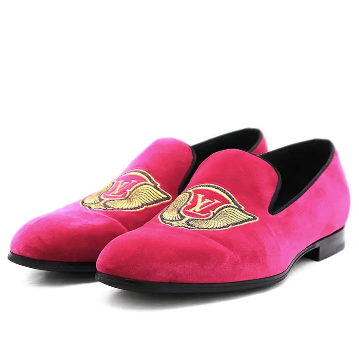 Pre-owned Louis Vuitton Others Small Leather Goods Opera Pumps Velour Loafers
