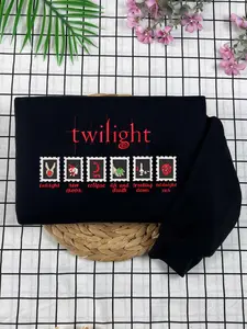 Twilight Embroidered Sweatshirt, Twilight Saga Embroidered Crewneck, Edward Cullen