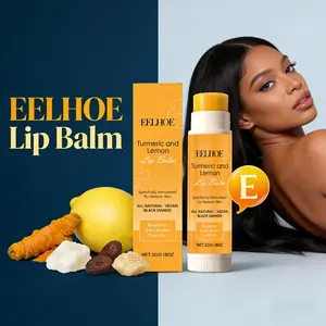 EELHOE Lip Balm - Turmeric Lemon Beeswax Lip Balms Moisturizing Lip Care Anti-Dry Flaking Long-Lasting Hydration Lip Cream