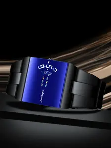 POEDAGAR Top Rectangular Original Men's Watch Waterproof Fashion Men's Watch Stainless Steel Quartz Sports Men's Watch