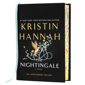 The Nightingale by Kristin Hannah (Deluxe Edition with Stenciled Edges and Ribbon Bookmark, Hardcover)