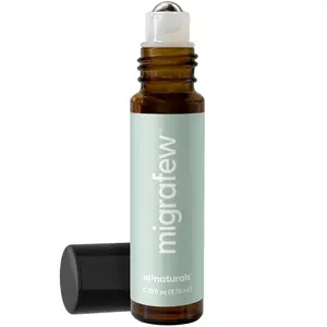 MigraFew Aromatherapy Migraine Roll On | Compact Headache Relief with Cooling Metal Roller for Head Tension and Pressure, Made with Peppermint, Spearmint and Lavender Essential Oils (0.33 FL oz) by M3