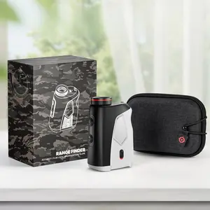 Upgraded 0.5 Second Easily Lock on a Pin Golf Rangefinder with Slope 2X HD Bright LCD, 1500 Yards Range Finder for Golf/Hunting, 7X Magnification with Flag Pole Locking Vibration