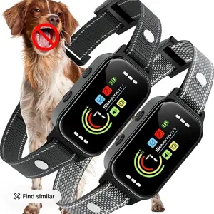Dog Bark Collar 2 Pack, Bark Collar for Large Medium Small Dogs 8-120lbs, AUTO Barking Collar, Bark Training Collar with 7-Level Sensitivity + 5 Safety Modes Humane Training System, Giant Breed