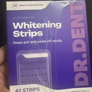 DRDENT Purple Teeth Whitening Strips - 7/21 Whitening Sessions - Non Sensitive Teeth Whitening - Peroxide-Free