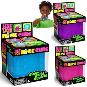 Transparent Needoh Nice Cube Polygon Ice Block Malt Syrup Stress Relief Toy Super Solid Squish Fun for Kids
