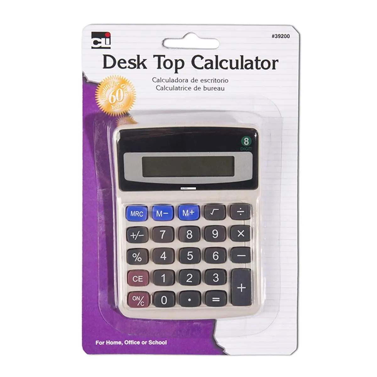 Charles Leonard Desktop Calculators - 6 Count, Office Calculators with Full Memory Functions for Home Office, Business Use