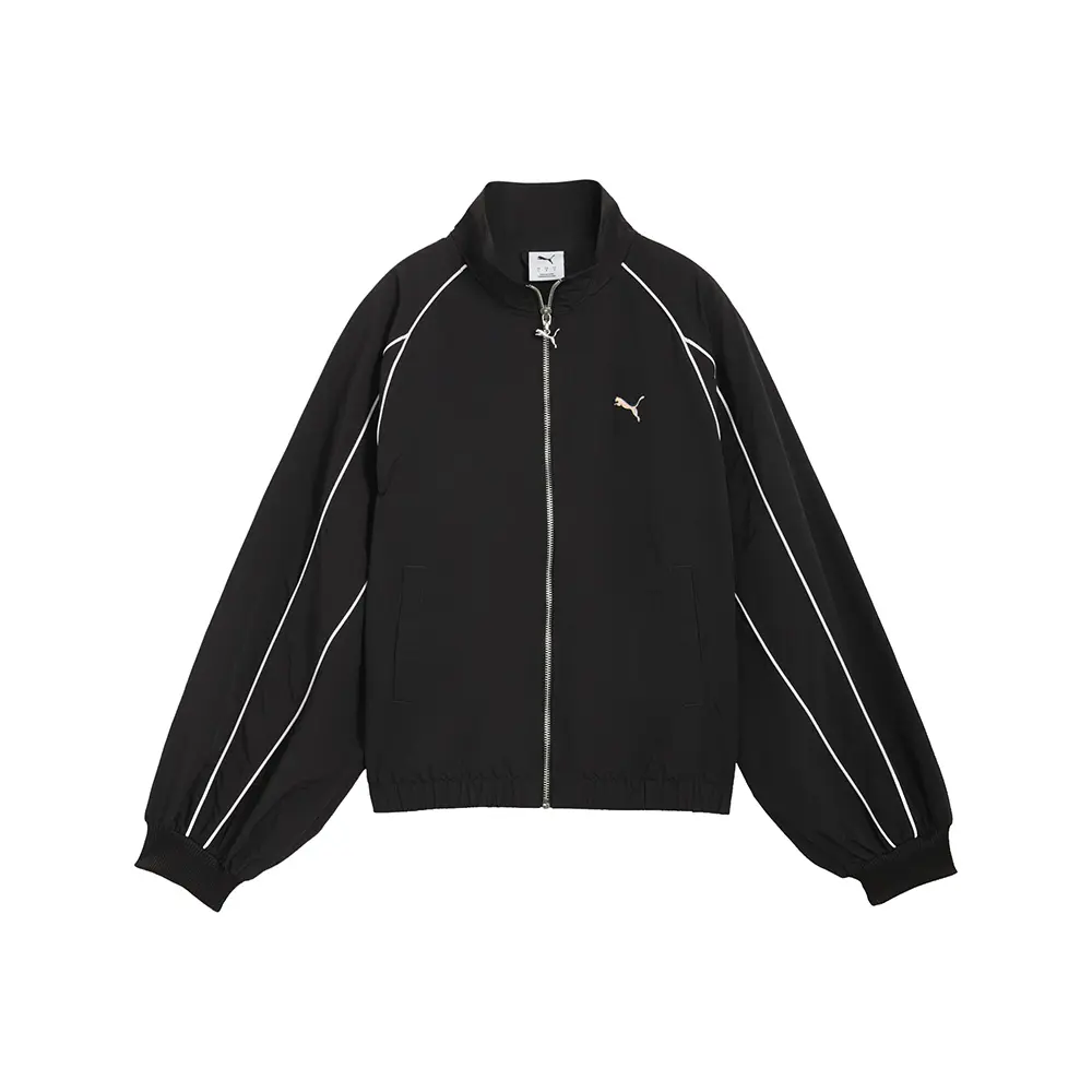 PUMA Womens T7 Balloon Jacket Athletic Outerwear Casual - Black