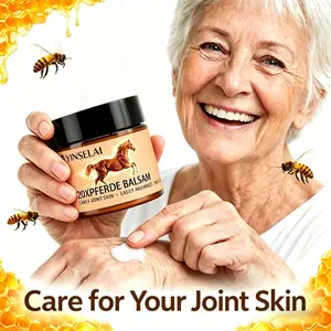 Horse Oil Joint Relief Cream, Joint Skin Care with Ginger, Chamomile, Hyaluronic Acid, Non-Greasy, Moisturizing, Long-Lasting Warmth and Moisture