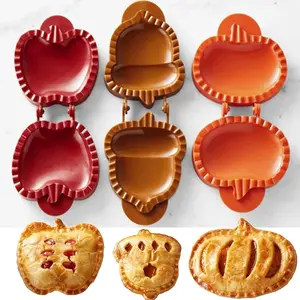 3PCS Hand Pie Mold Set – Mini Pocket Pie Pressers in Apple, Pumpkin & Acorn Shapes