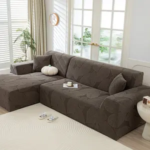 High elastic jacquard velvet sofa cover, waterproof design, pet scratching and easy to clean, Elastic sofa slipcover