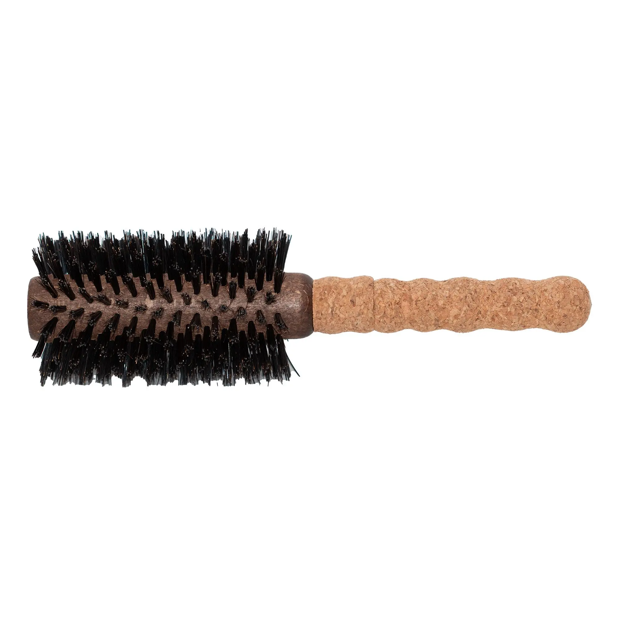 Ibiza Hair Brush -  Boar Bristle Round Hair Brush for Coarse Hair - Salon Quality - Heat Resistant 65mm Brush G4