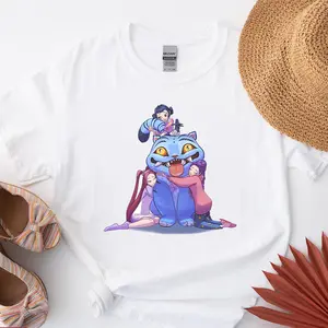 Demon Hunte Derpy the Tiger And Bird Demon Hunter Graphic Youth Tee, Hunters Funny Tiger Saja Boys Demon Hunter T-Shirt for Men, Women and Kids