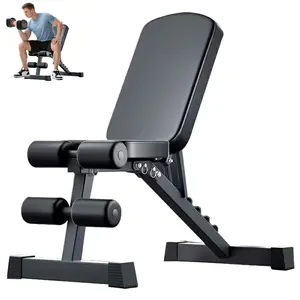 8-in-1 Foldable Weight Bench, Multi-Functional Dumbbell & Sit-Up Bench for Home Gym, Adjustable for Full Body Strength Training