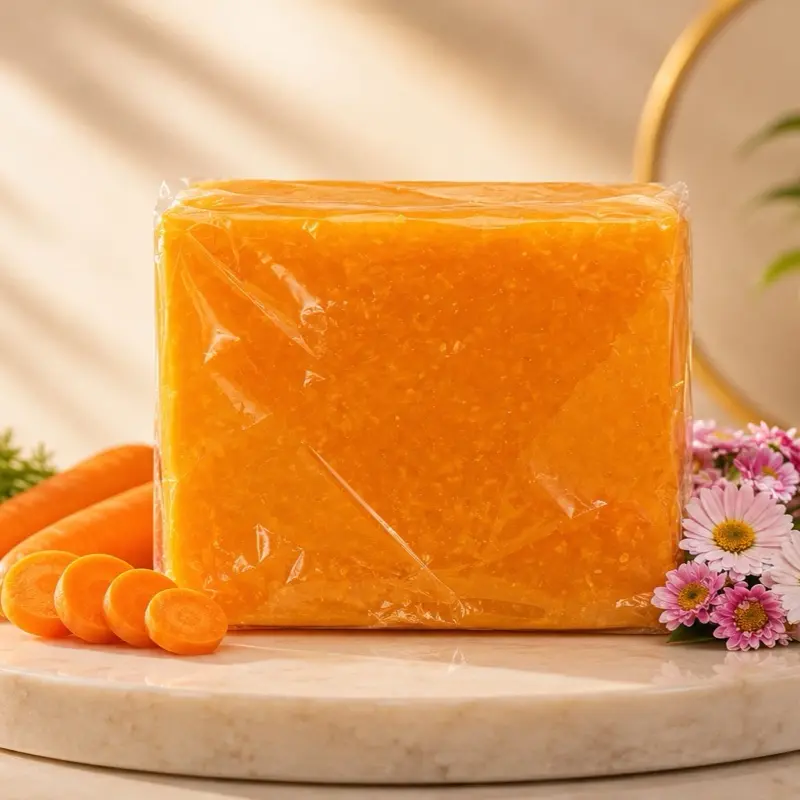 Angie Carrot Soap, Natural Vegetable-Based Cleansing Bar for Gentle Skin Care