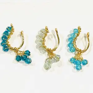 Fake Nose Ring | Nose Cuff | Faux Nose Ring | Fake Nose Ring Bead Wrapped| Nose Cuff Set | No Piercing Needed | Adjustable Nose Clip nose cuff