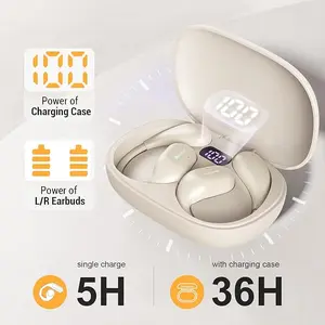 2026 New Style True Wireless On-Ear Music Headset Gaming Earbuds Video TWS HIFI Bass 9D Stereo HD Calling Earphones for Android for iPhone Cellphone Sports Earpieces Smart Headphones,, Hanging Earphones, Over The Ear Bluetooth Wireless Earbuds