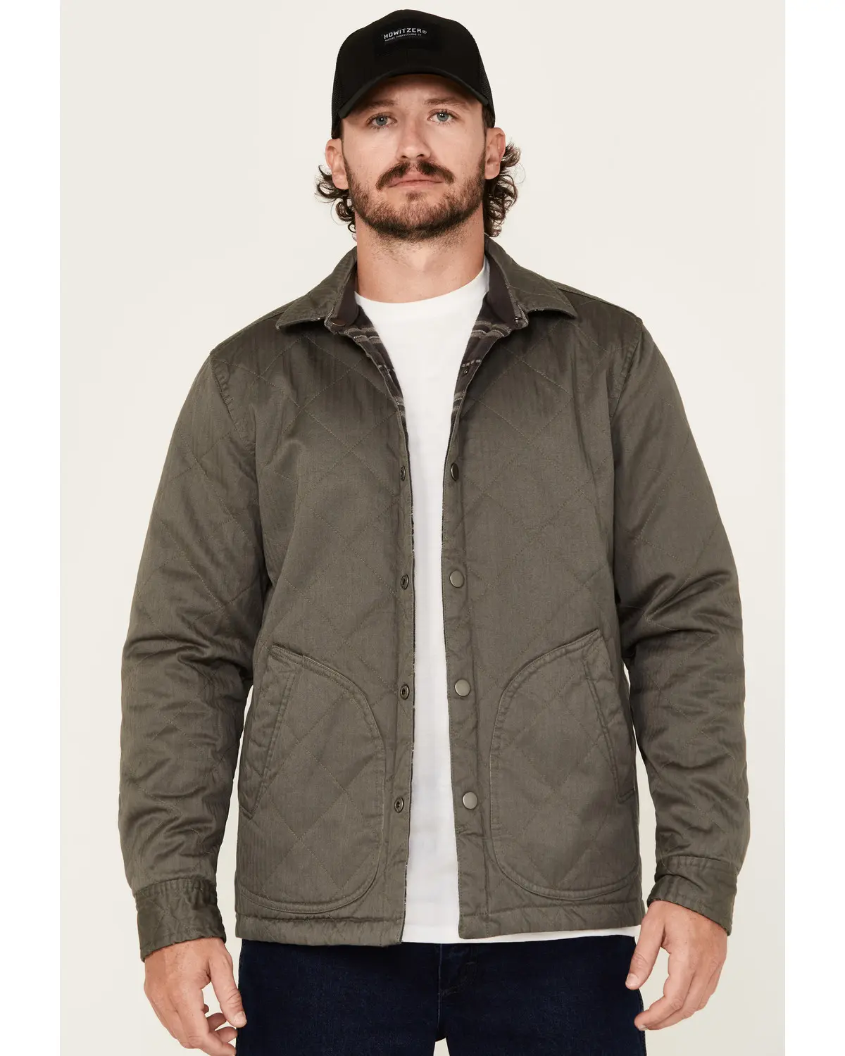 Brothers And Sons Men's Ebbit Reversible Blanket Jacket - Basfa24o48-Blk