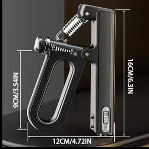 Adjustable Resistance Hand Grip Strengthener & Forearm Gripper, Finger Stretcher Grip Ring, Stress Relief for Athletes (10–120 lbs)