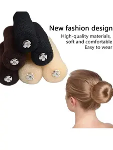 Hair Bun Maker Donut Hair Styling Tools Magic Roll Foam Sponge Easy Big Ring Women Hair Accessories for Girls Hairstyle