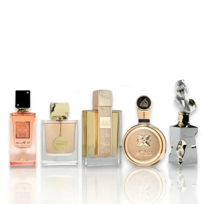 Women's Fragrance Value Bundle - Aroma Affair Collection with Angham, Fakhar Extrait, Her Confession, Club De Nuit Women's, Ana Abiyedh Coral - 3.4 fl.oz