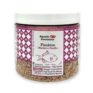 North Pacific Plankton, Freeze Dried Fish Food with 72% Protein for Freshwater and Saltwater Aquarium Fish, Top Graded and Tested Aquatic Feed