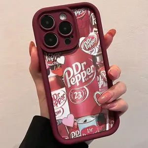 Coca-Cola Bottle Pattern Phone Case Cover, Protective, Full Body Protection, Soft Tpu Material, Fits iPhone Models 17-11/XR/pro Max, Durable Design, Accessories