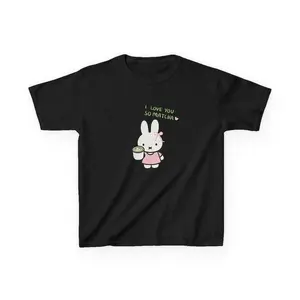 Y2K I Love You So Matcha Miffy Baby Tee - Coquette Aesthetic Top, Kawaii Bunny Shirt, Cool Girls Drink Matcha Shirt clothes cotton