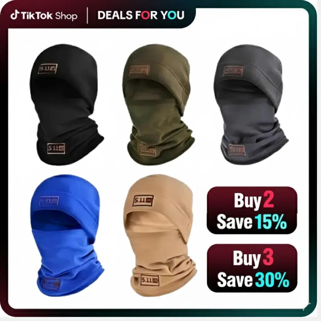 Ski Mask Winter Warm Hat+Scarf Windproof Face Mask Polar Fleece Balaclava Men's Women's Outdoor Cycling Warm Plush Lininn for Sports Fishing Autumn Tr