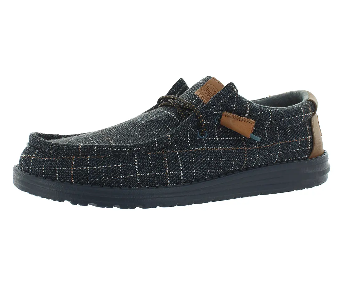 Hey Dude Wally Plaid Mens Shoes