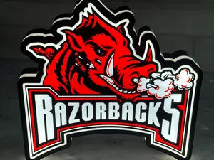 Arkansas Razorbacks Lightbox - Simple Decor Sign Named After Arkansas Razorbacks Without Additional Features or Specifications