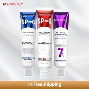 MSDRWIKEY Gift 3-Pack Toothpaste Combo: 7Pro Gleaming Fresh, Fluoride-Free Enamel Repair & Sensitive Teeth Cavity Prevention with Fresh Mint