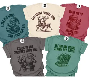 Funny Custom Christmas Matching Comfort Color Shirt Ver 3, Family Holiday Tshirt, Christmas Friend Tee, Matching Christmas Party Tee