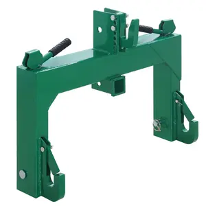 GARVEE 3 Point Quick Hitch Category 1, 3000 LBS Lifting Capacity Tractor Quick Hitch, 27.5" Between Lower Arms, 14.5" ~17.5" Level Adjustment, Quick Hitch Adaptor to Category 1 and 2 Tractors (Green)