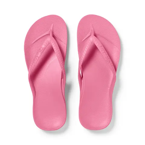 ARCHIES Hot Pink Arch Support Flip Flops
