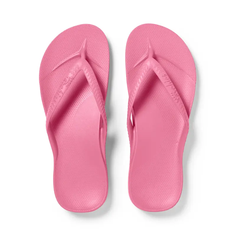 ARCHIES Hot Pink Arch Support Flip Flops