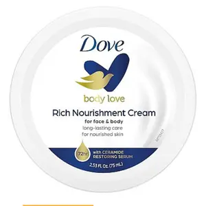 Dove Rich Nourishment Moisturizing Cream for Face Hands & Body 2.53oz/75ml