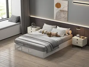 Box Spring 9 Inch High Profile Black Heavy Duty Metal Mattress Foundation with Fabric Cover,Easy Assembly,Non-Slip & Noise-Free