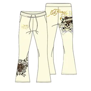 ED HARDY WOMEN LKS BOOTCUT SWEATPANT