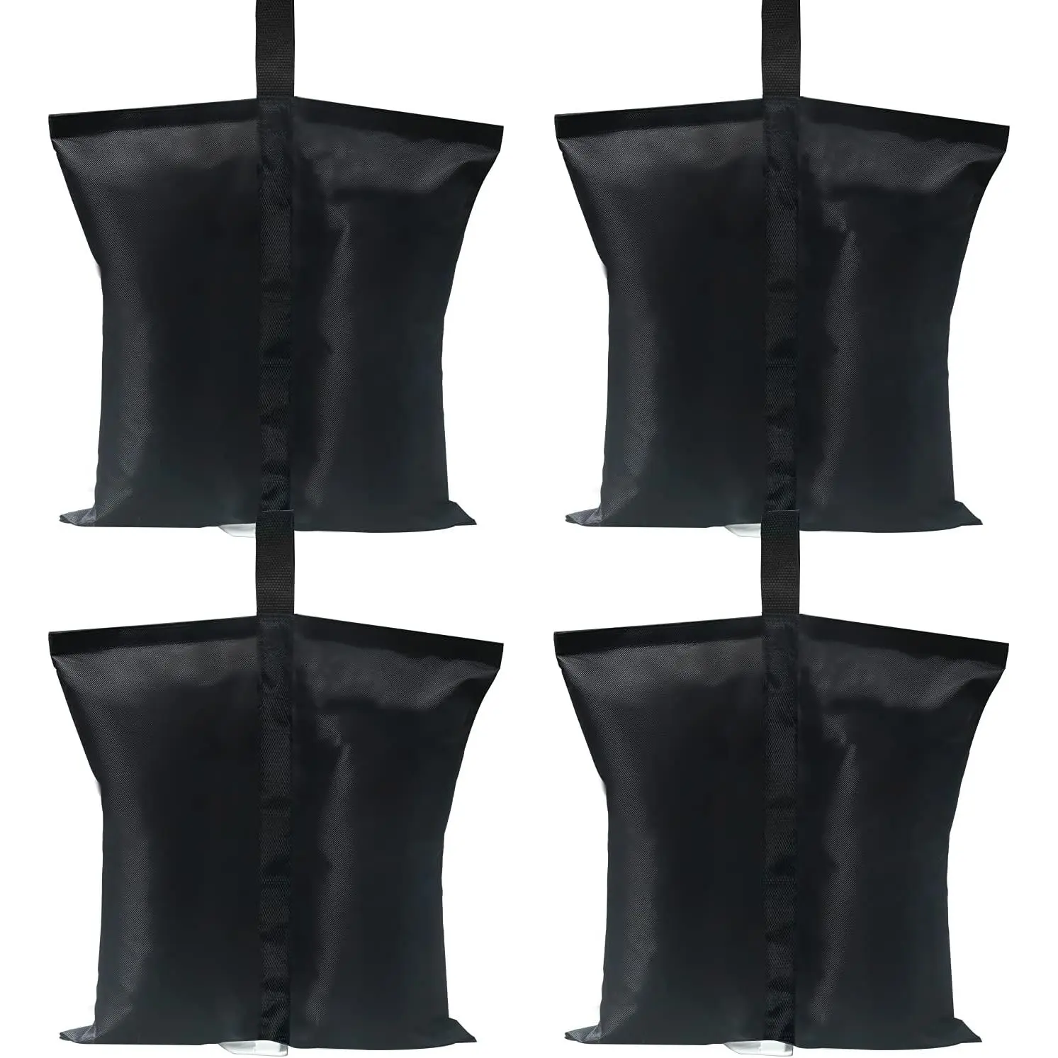 Canopy Weights - 4 Count 28 LBS Each 112 LBS Total Polyester Water Resistant Sandbags, Velcro-Attached for 15 mm to 50 mm Leg Size Gazebo, Camping Trampoline Stabilization