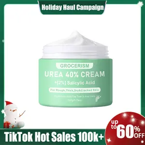 Grocerism Urea Cream 40% (2-Packs) + 2% Salicylic Acid – Max Strength Foot & Hand Cream with Hyaluronic Acid, Tea Tree & Aloe Vera – Deep Moisturizing, Callus Remover, Softens All Skin Types#TikTokShopHolidayHaul