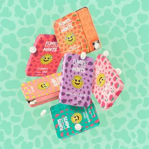 (Pick your flavor) Flintts Mints candy (Cool Watermelon, Luxury Grape, Cherry, Sour Tangerine, Strawberry Magic, Lemon) - Sugar Free & Vegan, Mouthwatering Mints for Oral Health - Breath Mint Pocket Size