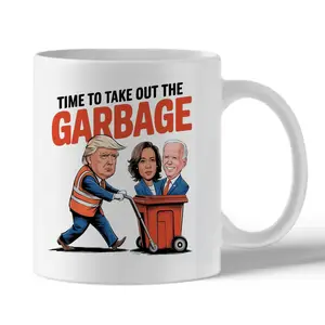 Time To Take Out The Garbage Trump mug, Trump Trash Truck mug, Trump 47th President mug, Election Gift