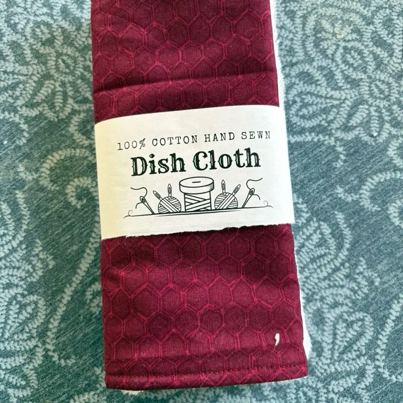 2-Pack Handmade Kitchen Cleaning Cloths, Random Patterns